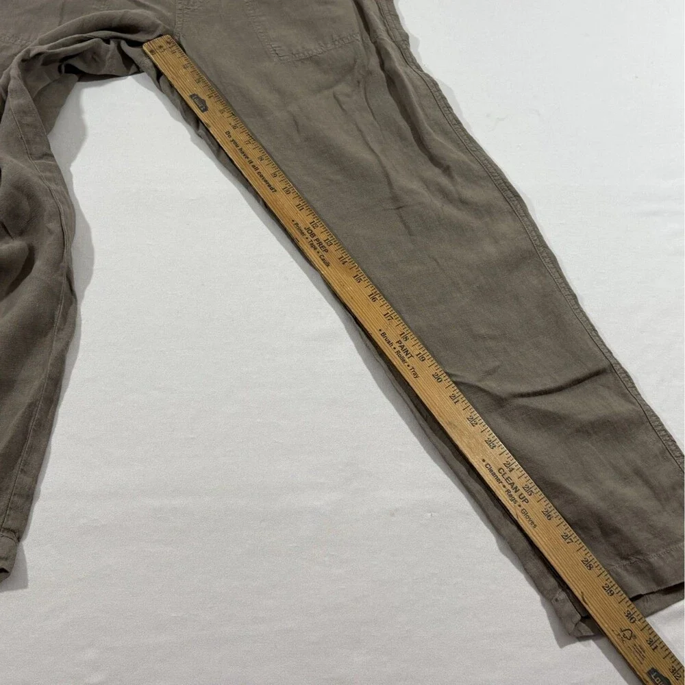 Todd Snyder Mens Brown Relaxed Linen Leisure Pants Beachy Resort Wear Sz M NWT